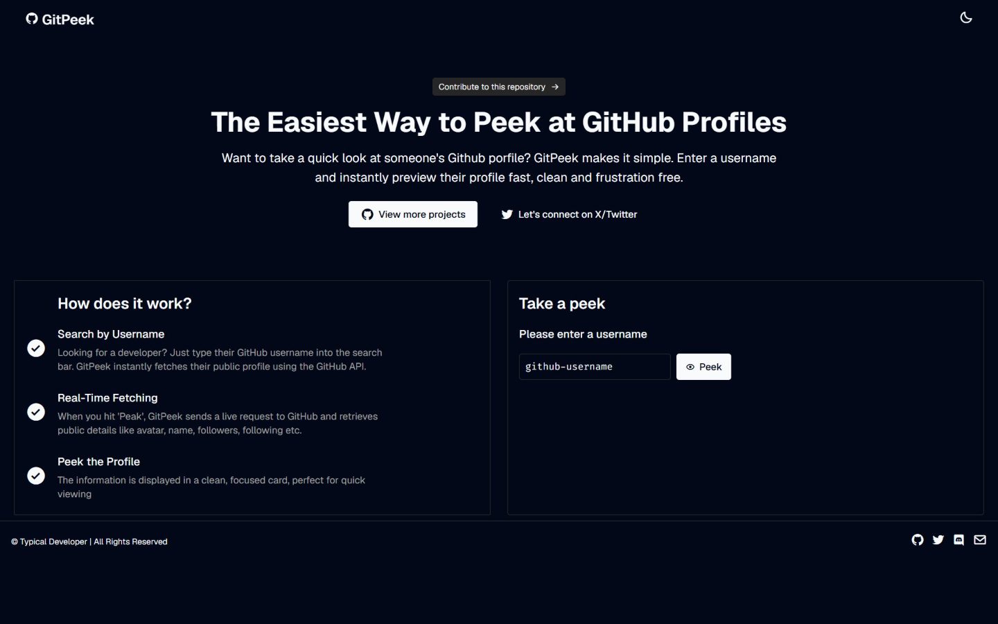 GitPeek website
